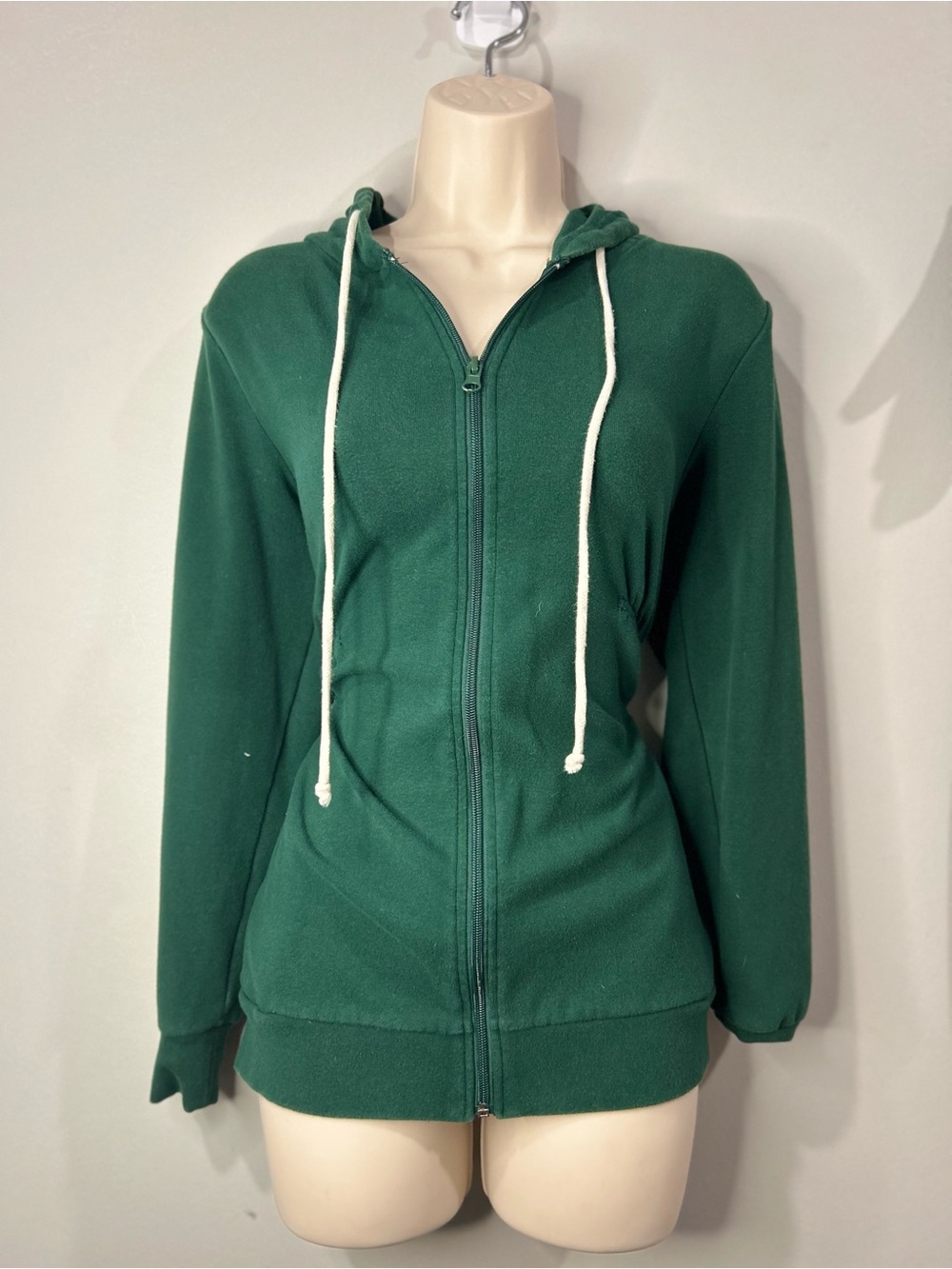 Women's Forest Green Full-Zip Hoodie